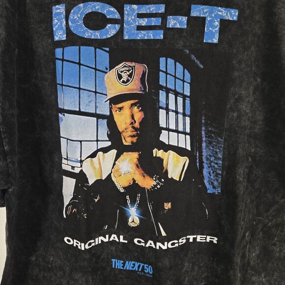Legends Apparel Size 1X Black Marled Ice-T Original Gangster T Shirt NWOT - Picture 2 of 5